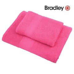 Bradley Froteepyyhe, 70 x 140 cm, fuksiapunainen, 3 kpl hinta ja tiedot | Pyyhkeet | hobbyhall.fi