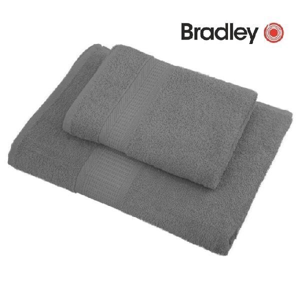 Bradley Froteepyyhe, 70 x 140 cm, harmaa, 3 kpl hinta ja tiedot | Pyyhkeet | hobbyhall.fi