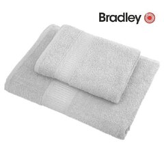 Bradley Froteepyyhe, 70 x 140 cm, vaaleanharmaa, 3 kpl hinta ja tiedot | Pyyhkeet | hobbyhall.fi