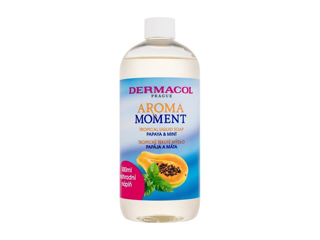 Käsisaippua Dermacol Aroma Moment Papaya & Mint, 500 ml hinta ja tiedot | Saippuat | hobbyhall.fi