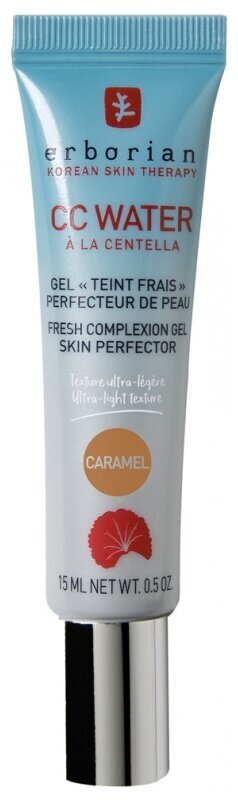 Kasvovoide Erborian CC Water with Centella Fresh Complexion Gel Skin Perfector, karamelli, 15 ml hinta ja tiedot | Kasvovoiteet | hobbyhall.fi