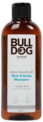 Bulldog Anti-Dandruff Hair & Scalp Shampoo + Jujube Bark miehille, 300 ml hinta ja tiedot | Shampoot | hobbyhall.fi