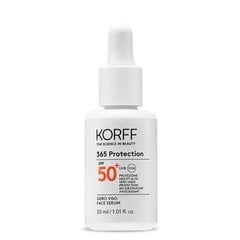 Kasvovoide Korff 365 Protection, SPF50, 30 ml hinta ja tiedot | Aurinkovoiteet | hobbyhall.fi