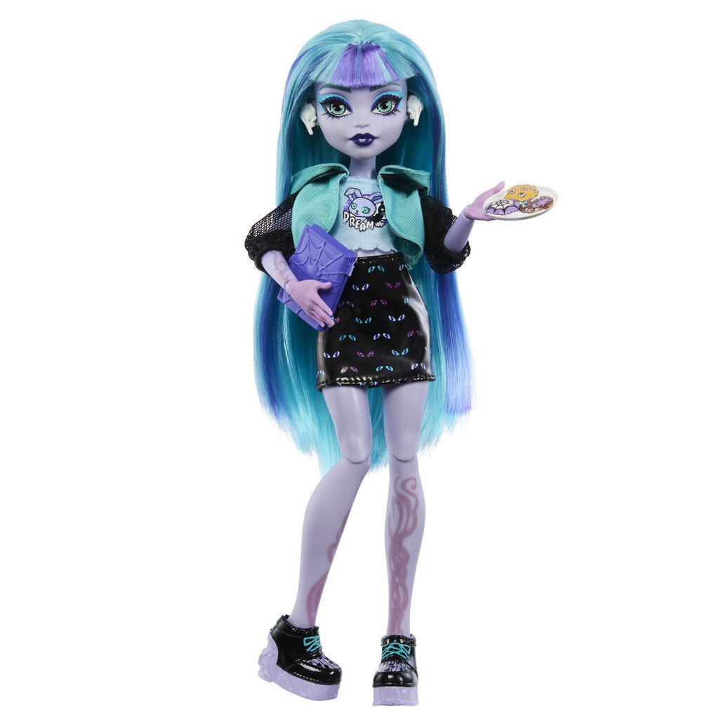 Yllätysnukke Monster High Skulltimates Neon Frights Twyla hinta ja tiedot | Tyttöjen lelut | hobbyhall.fi