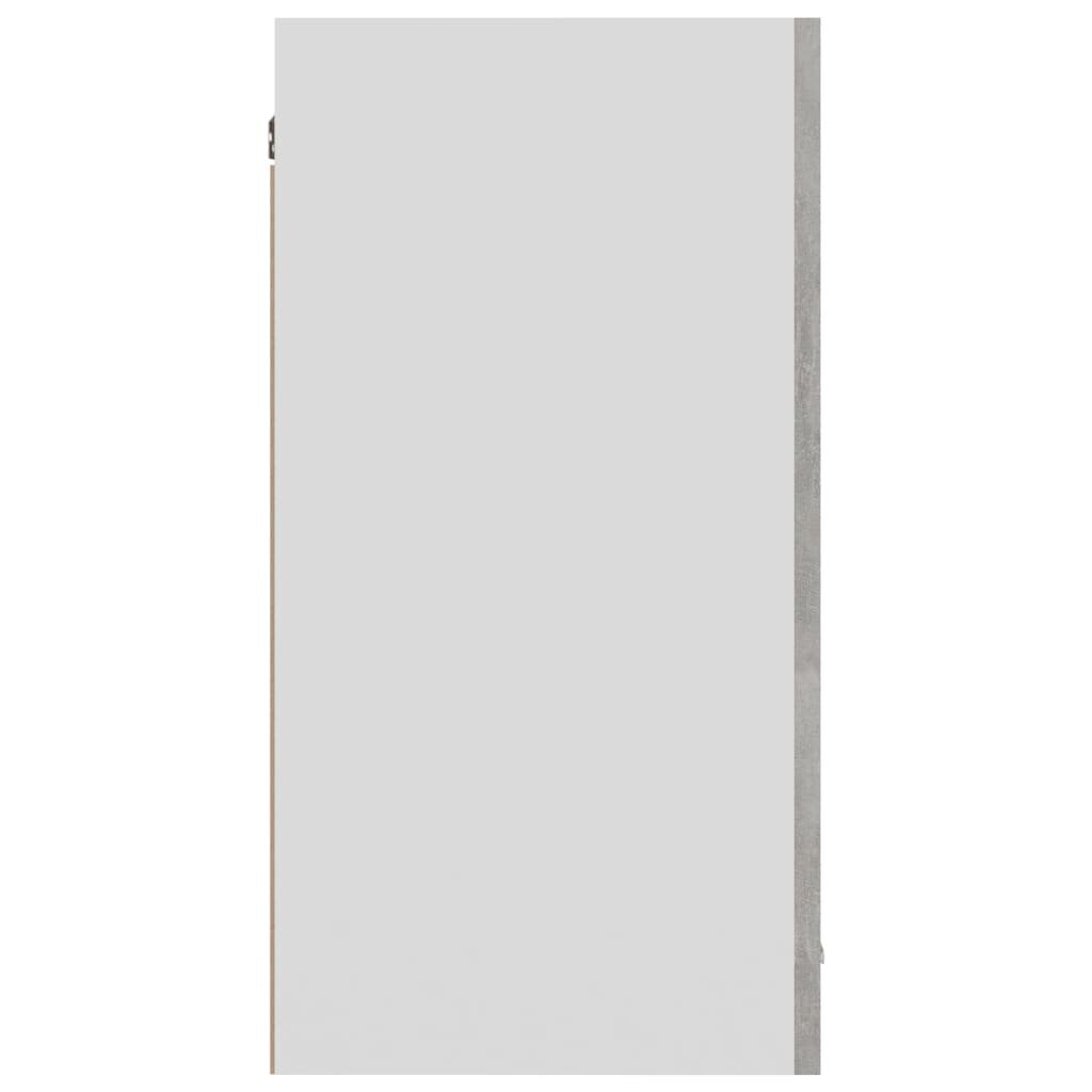 vidaXL Seinäkaappi betoninharmaa 80x31x60 cm lastulevy hinta ja tiedot | Keittiön kaapit | hobbyhall.fi