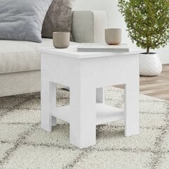 vidaXL Sohvapöytä valkoinen 40x40x42 cm tekninen puu hinta ja tiedot | Sohvapöydät | hobbyhall.fi