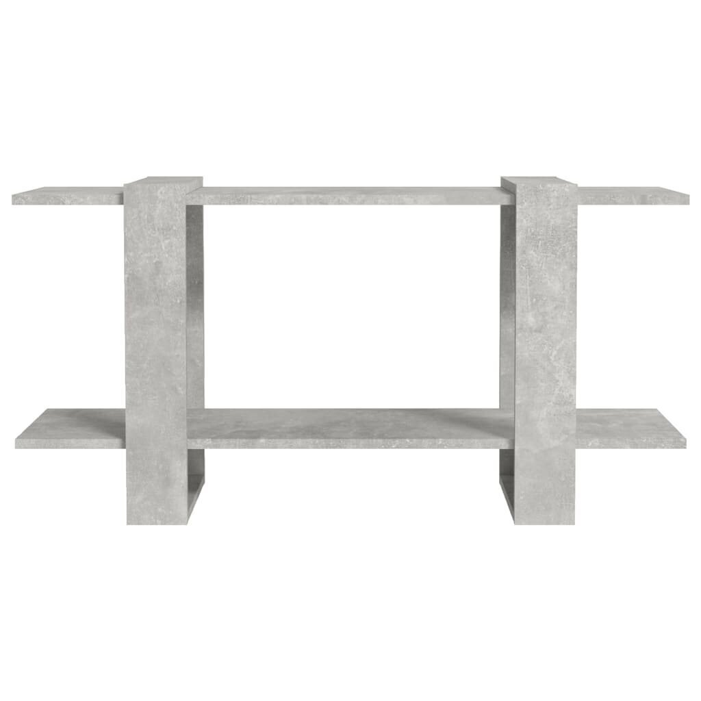 vidaXL Kirjahylly betoninharmaa 100x30x51 cm tekninen puu hinta ja tiedot | Hyllyt | hobbyhall.fi