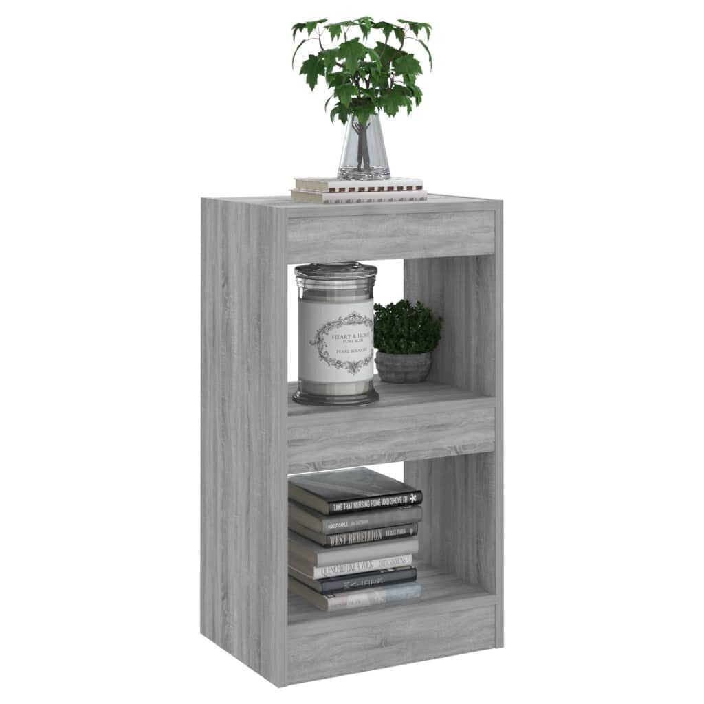 vidaXL Kirjahylly/tilanjakaja harmaa Sonoma 40x30x72 cm hinta ja tiedot | Hyllyt | hobbyhall.fi