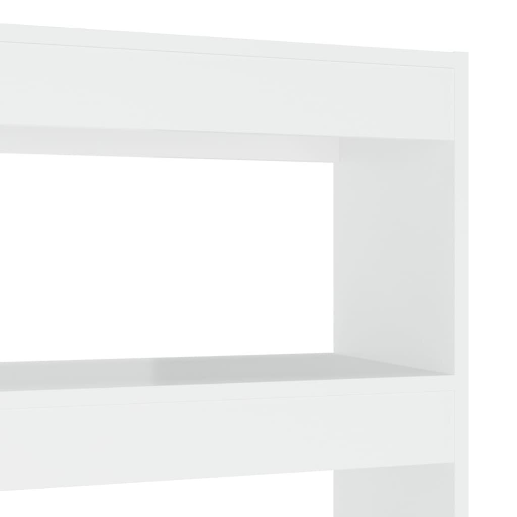 vidaXL Kirjahylly/tilanjakaja korkeakiilto valkoinen 100x30x135 cm hinta ja tiedot | Hyllyt | hobbyhall.fi
