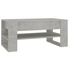 vidaXL Sohvapöytä betoninharmaa 102x55x45 cm tekninen puu hinta ja tiedot | Sohvapöydät | hobbyhall.fi