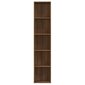 vidaXL Kirjahylly ruskea tammi 40x30x189 cm tekninen puu hinta ja tiedot | Hyllyt | hobbyhall.fi