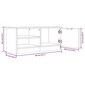 vidaXL TV-tasot 2 kpl harmaa Sonoma 80x35x36,5 cm lastulevy hinta ja tiedot | TV-tasot | hobbyhall.fi