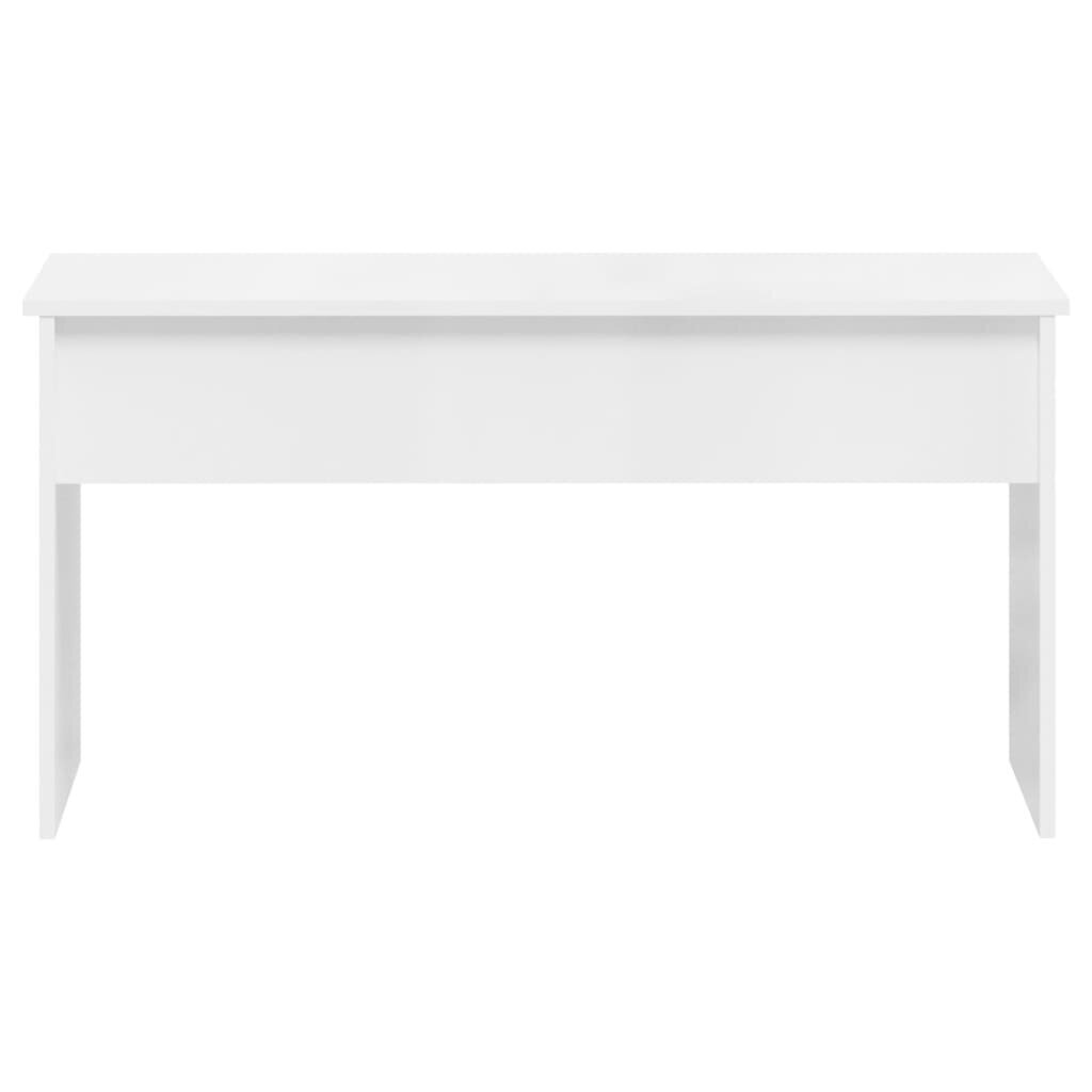 vidaXL Sohvapöytä korkeakiilto valkoinen 102x50,5x52,5 cm tekninen puu hinta ja tiedot | Sohvapöydät | hobbyhall.fi