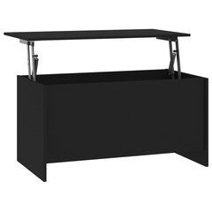 vidaXL Sohvapöytä musta 102x55,5x52,5 cm tekninen puu hinta ja tiedot | Sohvapöydät | hobbyhall.fi