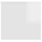 vidaXL Sohvapöytä korkeakiilto valkoinen 102x55,5x52,5 cm tekninen puu hinta ja tiedot | Sohvapöydät | hobbyhall.fi