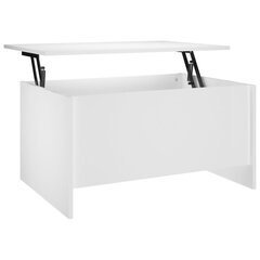 vidaXL Sohvapöytä valkoinen 80x55,5x41,5 cm tekninen puu hinta ja tiedot | Sohvapöydät | hobbyhall.fi
