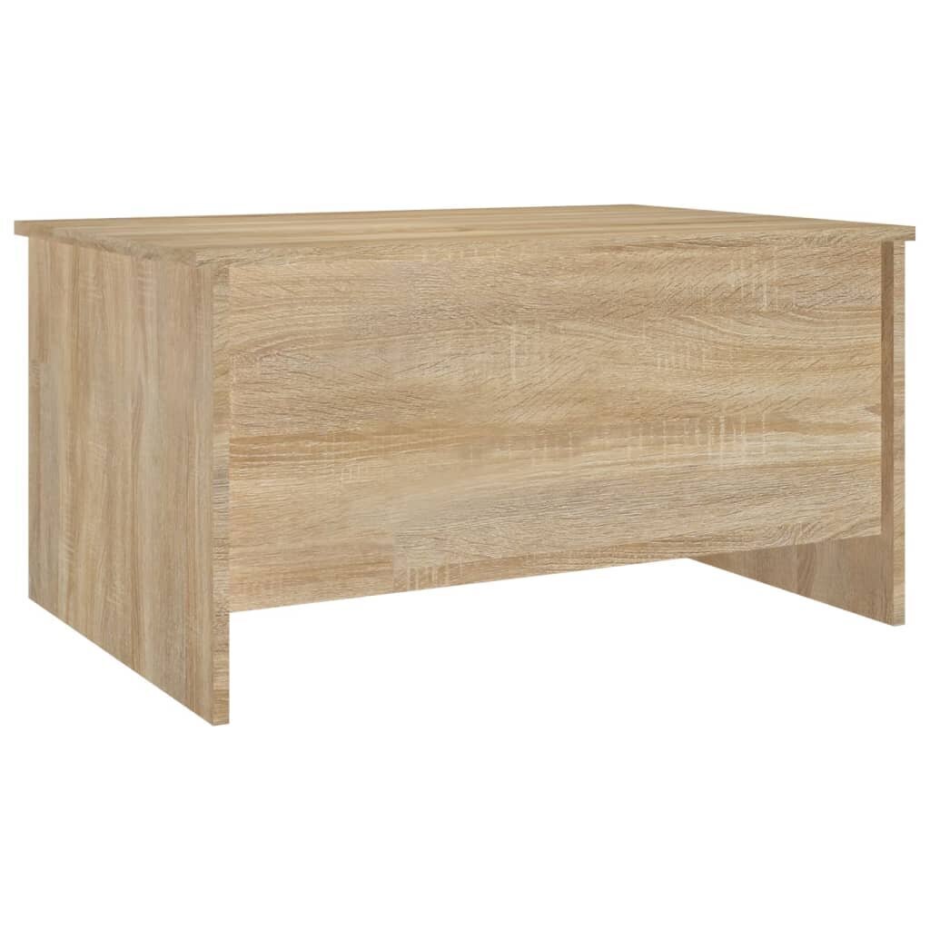 vidaXL Sohvapöytä Sonoma-tammi 80x55,5x41,5 cm tekninen puu hinta ja tiedot | Sohvapöydät | hobbyhall.fi
