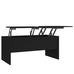 vidaXL Sohvapöytä musta 102x50,5x46,5 cm tekninen puu hinta ja tiedot | Sohvapöydät | hobbyhall.fi