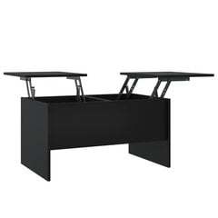 vidaXL Sohvapöytä musta 80x50x42,5 cm tekninen puu hinta ja tiedot | Sohvapöydät | hobbyhall.fi