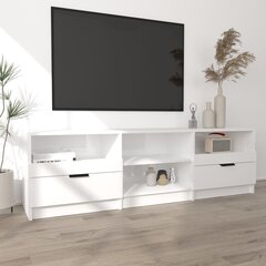 vidaXL TV-taso korkeakiilto valkoinen 150x33,5x45 cm tekninen puu hinta ja tiedot | TV-tasot | hobbyhall.fi