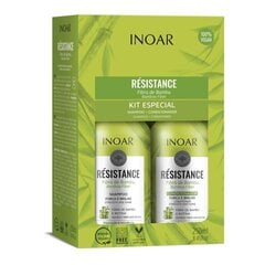 Hiuksia vahvistava sarja INOAR Resistance Fibra de Bambu Duo Kit: shampoo 250 ml + hoitoaine 250 ml hinta ja tiedot | Shampoot | hobbyhall.fi
