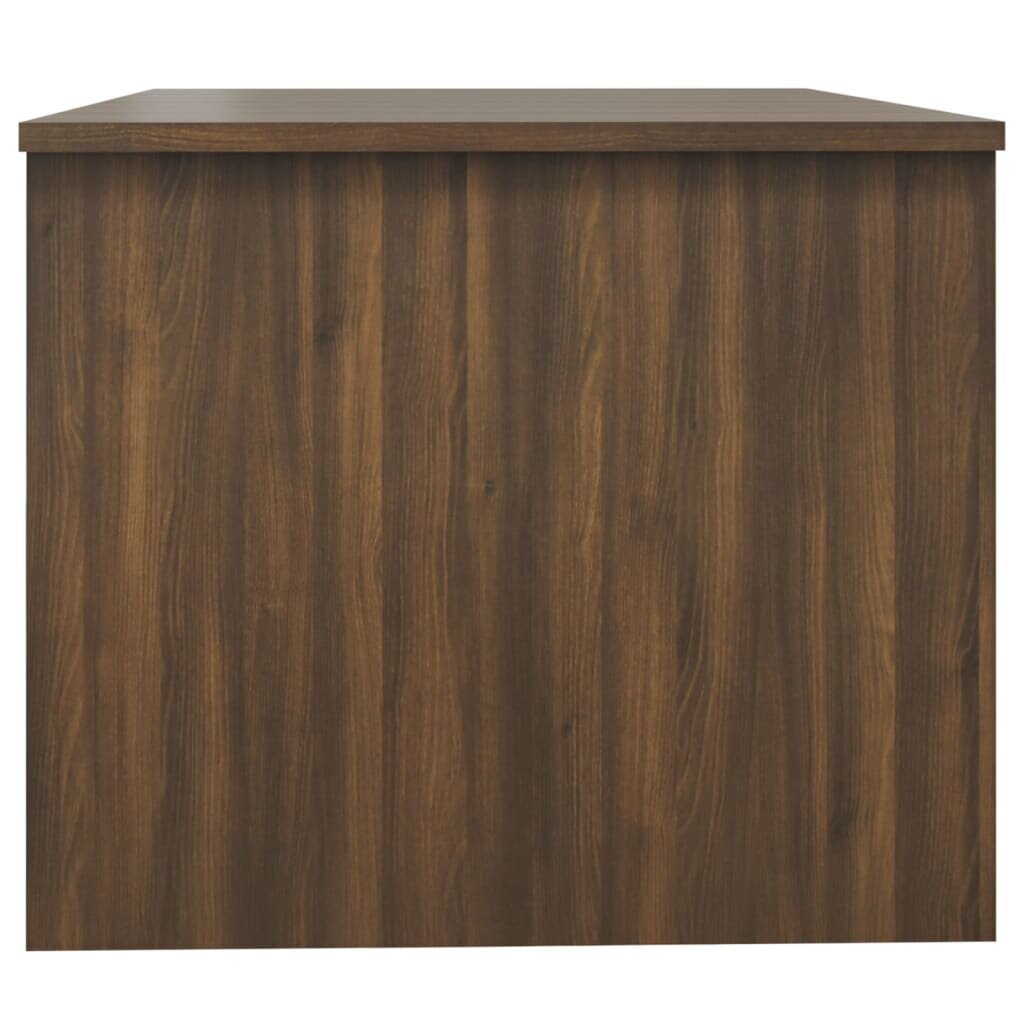 vidaXL Sohvapöytä ruskea tammi 80x50x42,5 cm tekninen puu hinta ja tiedot | Sohvapöydät | hobbyhall.fi