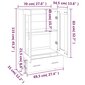 vidaXL Kaappi Sonoma-tammi 70x31x115 cm tekninen puu hinta ja tiedot | Lipastot | hobbyhall.fi