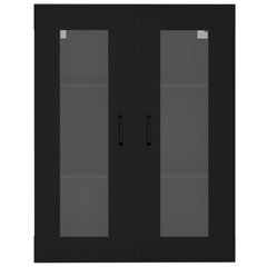vidaXL Riippuva seinäkaappi musta 69,5x34x90 cm hinta ja tiedot | Olohuoneen kaapit ja lipastot | hobbyhall.fi