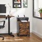 Vasagle toimistokaappi, musta, ruskea hinta ja tiedot | Tietokonepöydät ja työpöydät | hobbyhall.fi