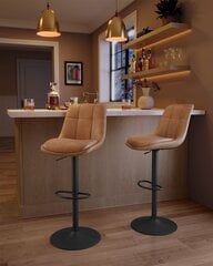 2-osainen tuolisarja, Vasagle, ruskea hinta ja tiedot | Ruokapöydän tuolit | hobbyhall.fi