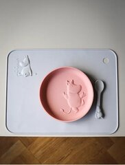Silikonialusta Moomin Silicone, harmaa, 4+ kk hinta ja tiedot | Vauvan ja lasten astiat | hobbyhall.fi