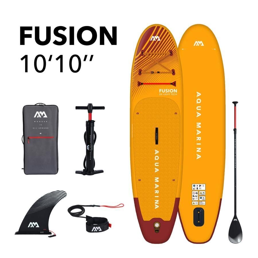 Ilmatäytteinen SUP-lauta Aqua Marina Fusion 3,30 m, oranssi hinta ja tiedot | SUP-laudat | hobbyhall.fi