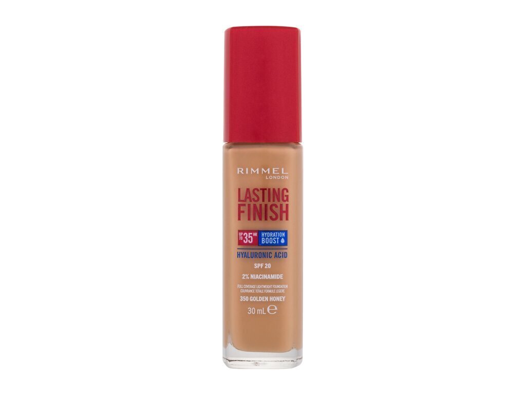 Meikkivoide Rimmel London Lasting Finish SPF20, 350 Golden Honey, 30 ml hinta ja tiedot | Meikkivoiteet ja puuterit | hobbyhall.fi