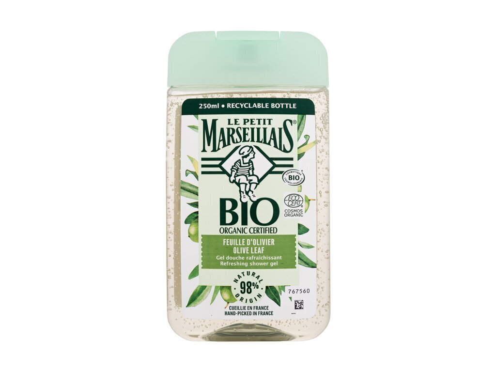 Suihkugeeli Le Petit Marseillais Organic Olive miehille/naisille, 250 ml hinta ja tiedot | Suihkusaippuat ja suihkugeelit | hobbyhall.fi