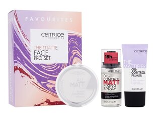 Kosmetiikkapakkaus Catrice The Matte naisille: meikkipohja, 30 ml + kompakti puuteri, 10 g + kiinnityssuihke, 50 ml hinta ja tiedot | Meikkivoiteet ja puuterit | hobbyhall.fi