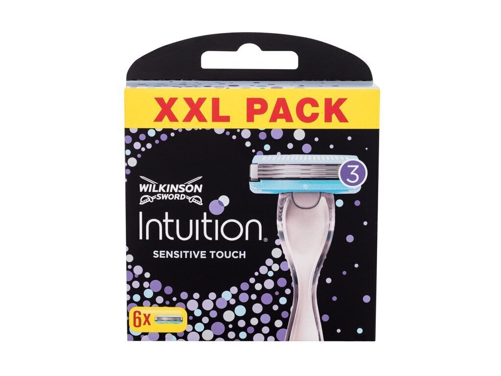 Wilkinson Intuition Sensitive Touch -parranajopäitä naisille, 6 kpl. hinta ja tiedot | Parranajo ja karvanpoisto | hobbyhall.fi