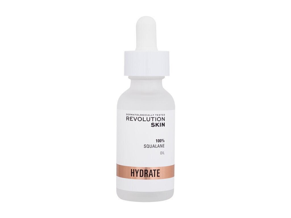 Kasvoöljy Revolution Skincare Hydrate 100 % skvalaaniöljy, 30 ml hinta ja tiedot | Kasvoöljyt ja seerumit | hobbyhall.fi