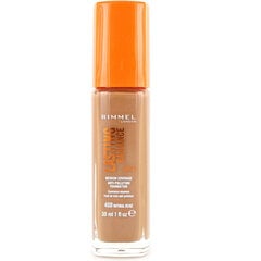 Meikkivoide Rimmel Lasting Radiance Foundation, 400 Natural Beige, 30 ml hinta ja tiedot | Meikkivoiteet ja puuterit | hobbyhall.fi