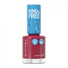 Kynsilakka Rimmel London Kind & Free, 166 Cherry Chance, 8 ml hinta ja tiedot | Kynsilakat ja kynsienhoitotuotteet | hobbyhall.fi