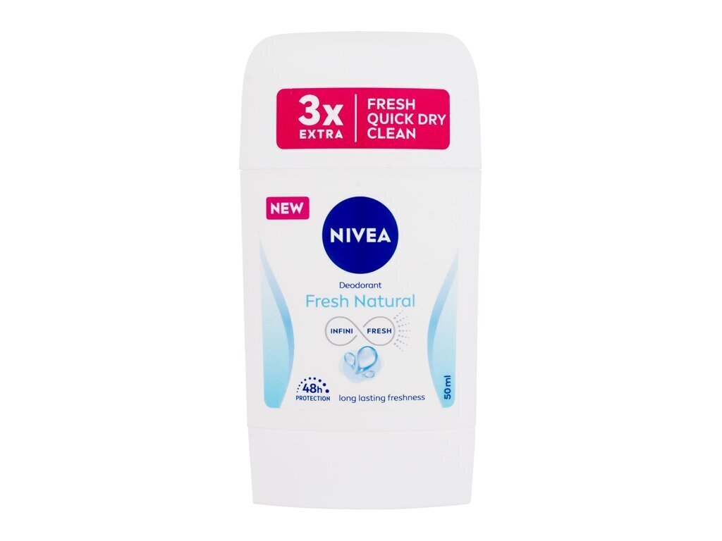 Antiperspirantti Nivea Fresh Natural Antiperspirant Stick naisille, 50 ml hinta ja tiedot | Naisten ihonhoito | hobbyhall.fi