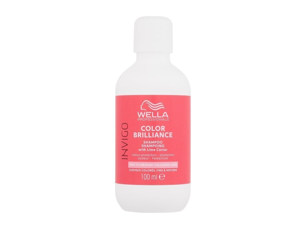 Shampoo värjätyille hiuksille Wella Professionals Invigo Color Brilliance Shampoo naisille, 100 ml hinta ja tiedot | Shampoot | hobbyhall.fi