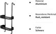 Suihkuhylly TZAMLI, ilman porausta, riippuva, ​​2 tasoa, musta hinta ja tiedot | Kylpyhuoneen sisustus | hobbyhall.fi
