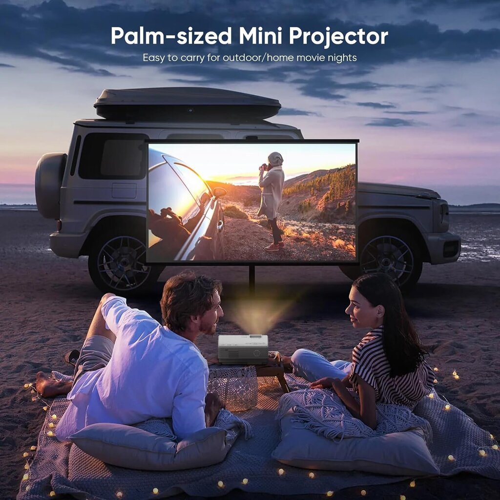 AKATUO Miniprojektori, 5G WiFi, Bluetooth, Full HD 1080P, 9000 lumenia, LCD, TV Stick/X-Box/DVD/kannettava/älypuhelin hinta ja tiedot | Projektorit | hobbyhall.fi