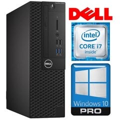 Dell 3050 SFF i7-7700 8GB 256SSD M.2 NVME WIN10Pro hinta ja tiedot | Pöytätietokoneet | hobbyhall.fi