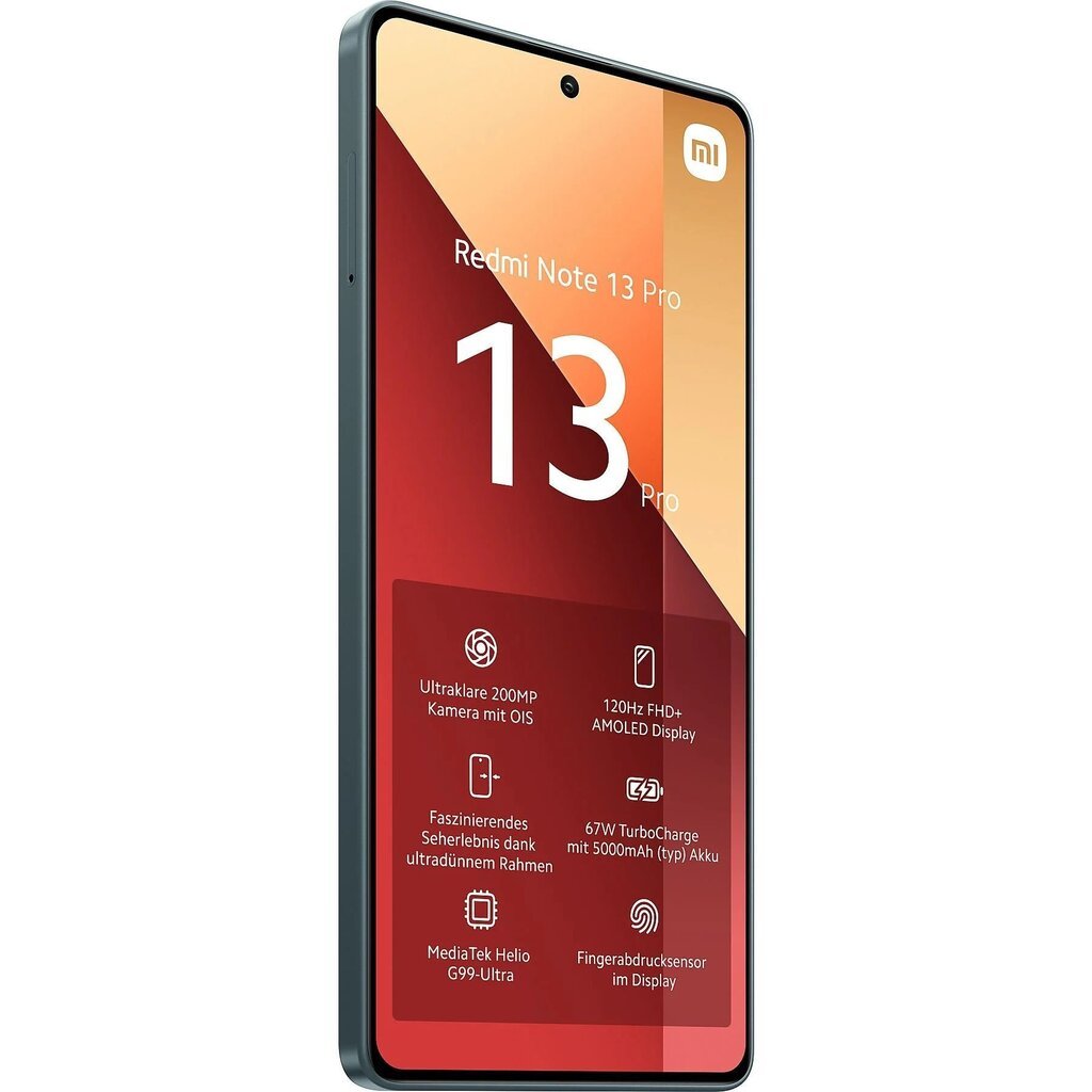 Xiaomi Redmi Note 13 Pro 8/256GB 4G DS Dual-Sim Forest Green hinta ja tiedot | Matkapuhelimet | hobbyhall.fi