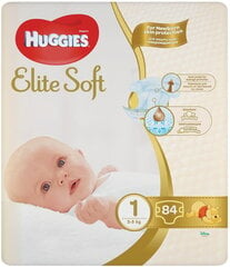 Vaipat Huggies Elite Soft Extra Care, 1 Koko, 3-5 kg, 84 kpl hinta ja tiedot | Huggies Vauvatarvikkeet | hobbyhall.fi