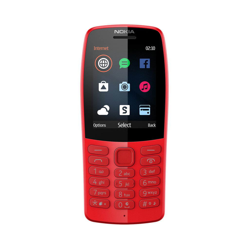 Nokia 210, Dual Sim, Red hinta ja tiedot | Matkapuhelimet | hobbyhall.fi