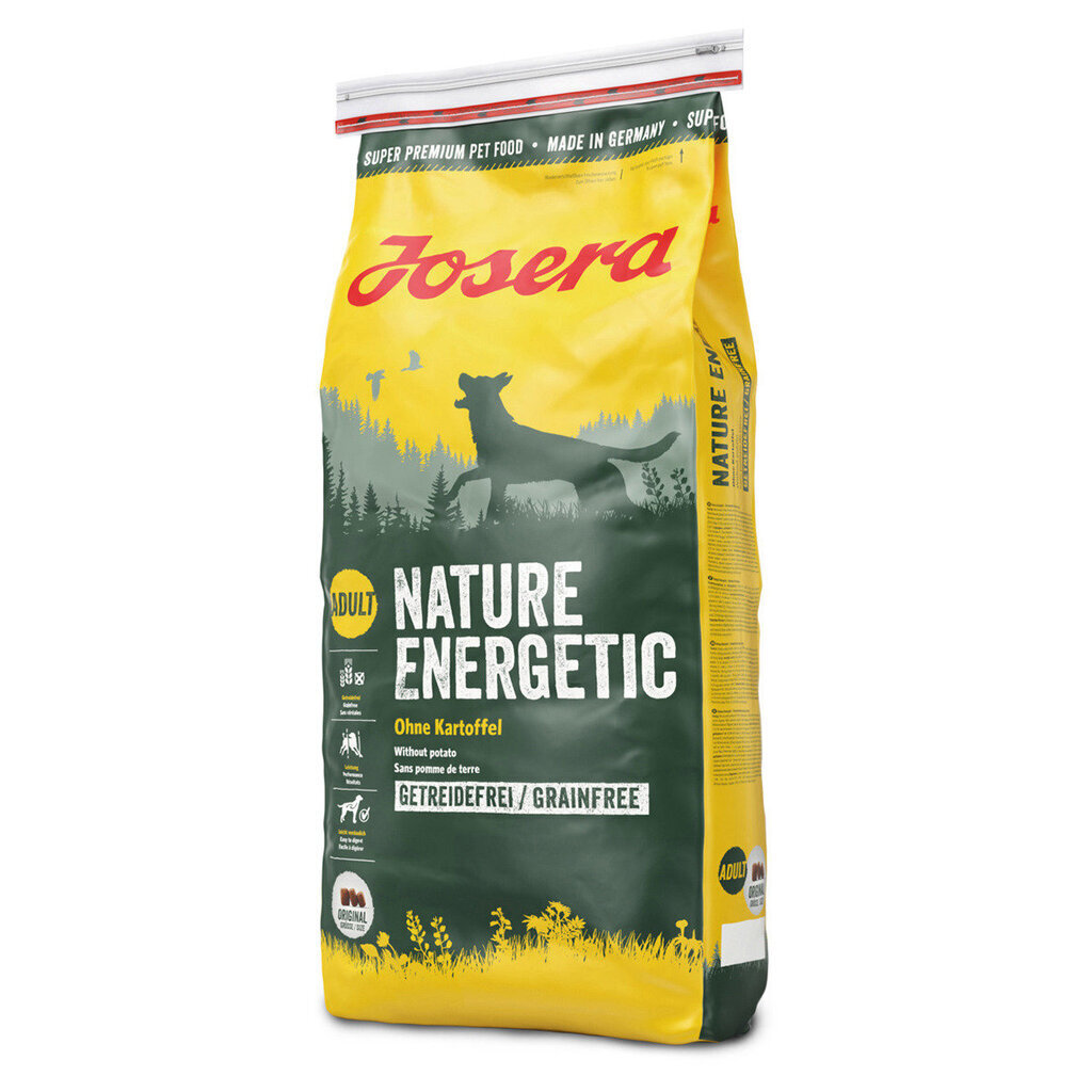 Josera aktiivisille koirille Nature Energetic, 12,5 kg hinta ja tiedot | Koiran kuivaruoka | hobbyhall.fi