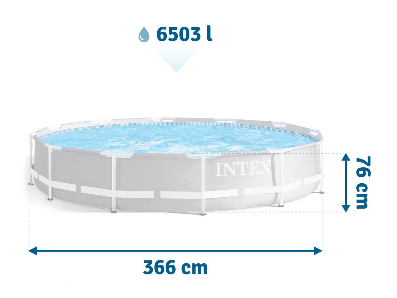 Uima-allas, Intex, 9in1, 366 cm x 76 cm hinta ja tiedot | Uima-altaat | hobbyhall.fi