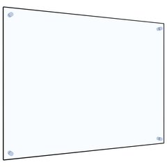 vidaXL Keittiön roiskesuoja läpinäkyvä 80x60 cm karkaistu lasi hinta ja tiedot | Keittiökalusteiden lisätarvikkeet | hobbyhall.fi